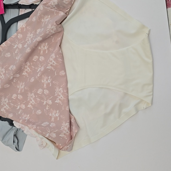 NWT Vince Camuto 5 Pack No Show Bikini Panties Floral Solid Gray Mauve Size XL - Picture 11 of 12